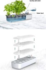 Akıllı Ev Bahçesi – 4 Mevsim Topraksız Doğal Bitki ve Sebze Yetiştirme Kiti, 12 Bölmeli Sistem - Görsel 7