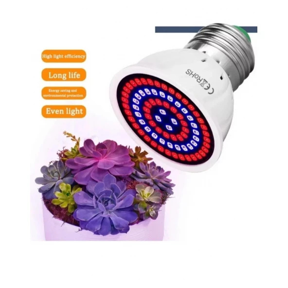 6486c61725c66 Bitki Yetiştirme Lambası Full Spektrum 80 Led - Görsel 1